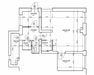 Pronájem kancelářských prostor 60 m², Praha 4 - Lhotka