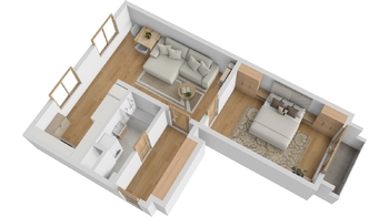 Pronájem bytu 2+kk v osobním vlastnictví 56 m², Břeclav