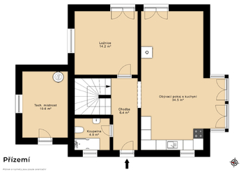 Pronájem domu 156 m², Pňov-Předhradí