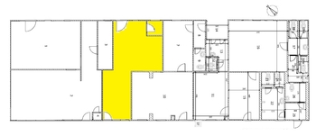 Půdorys - Pronájem obchodních prostor 64 m², Hustopeče