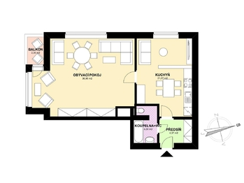 Prodej bytu 1+1 v družstevním vlastnictví 67 m², Praha 10 - Hostivař