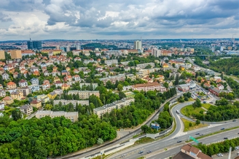dron2 - Pronájem bytu 2+1 v osobním vlastnictví 59 m², Praha 4 - Krč
