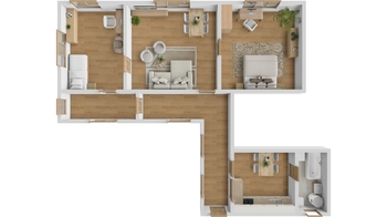 Pronájem bytu 3+1 v osobním vlastnictví 100 m², Nová Paka