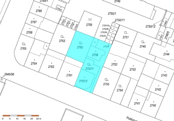 katastrální mapa - Prodej domu 227 m², České Budějovice