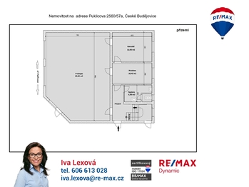 orientační půdorys 1.NP - Prodej domu 227 m², České Budějovice