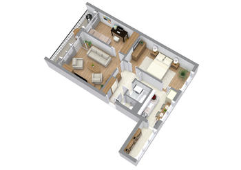 Prodej bytu 3+1 v osobním vlastnictví 60 m², Chrudim