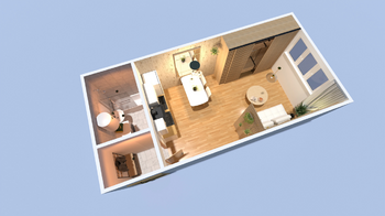 Náš půdorys - Prodej bytu 1+kk v osobním vlastnictví 28 m², Praha 4 - Michle