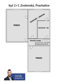 Prodej bytu 2+1 v družstevním vlastnictví 63 m², Prachatice
