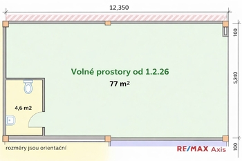 Pronájem obchodních prostor 77 m², Plzeň