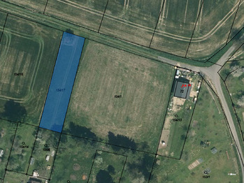 Letecký pohled. - Prodej pozemku 984 m², Přehořov
