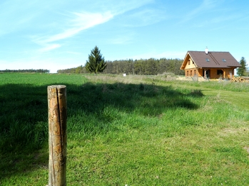 Celkový pohled na pozemek. - Prodej pozemku 984 m², Přehořov 