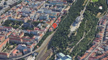 Vyznačení na mapě - Prodej bytu 2+1 v osobním vlastnictví 128 m², Praha 8 - Karlín