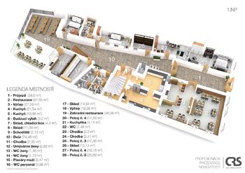 Prodej ubytovacího zařízení 961 m², Přibyslav