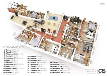 Prodej ubytovacího zařízení 961 m², Přibyslav