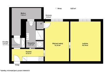 Prodej bytu 2+1 v osobním vlastnictví 65 m², Kolín