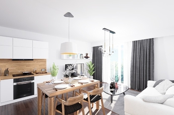 Vizualizace - Prodej bytu 2+kk v osobním vlastnictví 58 m², Mělník