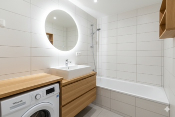 vizualizace  - takto může vypadat Vaše koupelna po rekonstrukci - Prodej bytu 1+kk v družstevním vlastnictví 34 m², Praha 3 - Žižkov