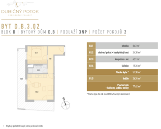 Prodej bytu 2+kk v osobním vlastnictví 78 m², České Budějovice
