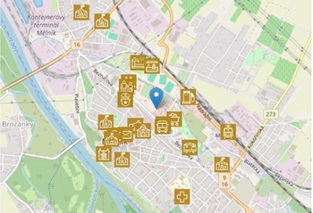 Občanská vybavenost - Prodej bytu 3+kk v osobním vlastnictví 107 m², Mělník