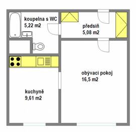 Pronájem bytu 1+1 v osobním vlastnictví 39 m², Praha 4 - Krč