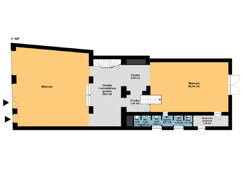 Pronájem obchodních prostor 203 m², Ostrava