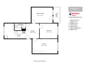 Prodej bytu 3+1 v osobním vlastnictví 83 m², Sokolov