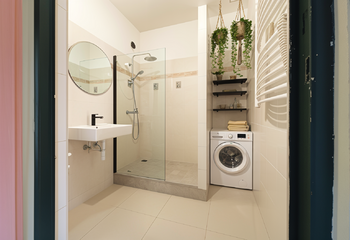 Vizualizace možného budoucího stavu koupelny - Prodej bytu 3+kk v osobním vlastnictví 86 m², Praha 5 - Stodůlky