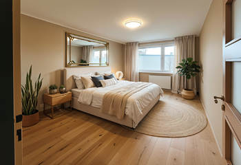 Vizualizace možného budoucího stavu ložnice - Prodej bytu 3+kk v osobním vlastnictví 86 m², Praha 5 - Stodůlky