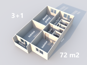 Pronájem bytu 3+1 v osobním vlastnictví 76 m², Havlíčkův Brod