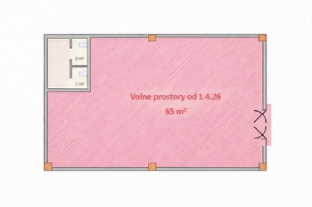 Pronájem obchodních prostor 57 m², Plzeň
