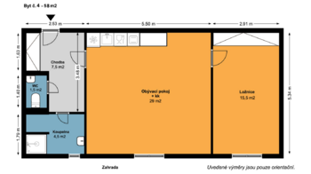 Pronájem bytu 2+kk v osobním vlastnictví 58 m², Mladá Boleslav