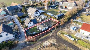 Pohled na pozemek - Prodej pozemku 388 m², Žitenice