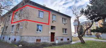 Pohled na dům - Prodej bytu 1+1 v osobním vlastnictví 39 m², Břeclav