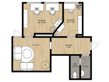 Pronájem kancelářských prostor 19 m², Ostrava
