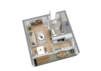 Pronájem bytu 1+kk v osobním vlastnictví 30 m², Pardubice