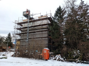 Průběh výstavby - leden 2026 - Prodej bytu 2+1 v osobním vlastnictví 66 m², Praha 4 - Modřany