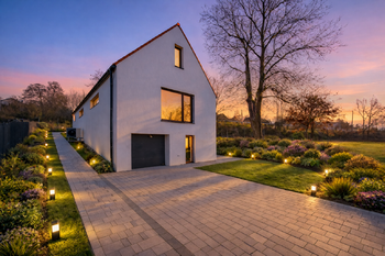 Vizualizace zahrady - Prodej domu 280 m², Jílové u Prahy 