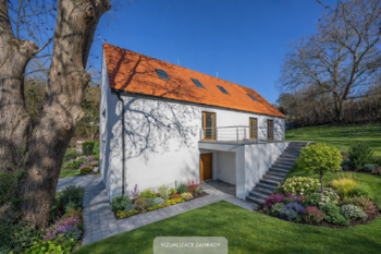 Vizualizace zahrady - Prodej domu 280 m², Jílové u Prahy