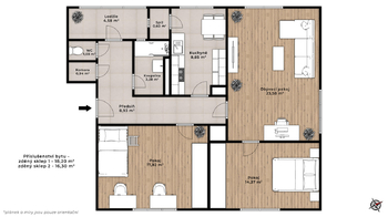 Prodej bytu 3+1 v osobním vlastnictví 114 m², Vyškov