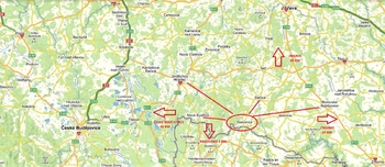 lokace města Slavonice - Prodej bytu 4+1 v osobním vlastnictví 116 m², Slavonice