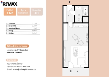 Prodej bytu 1+kk v družstevním vlastnictví 32 m², Ostrava