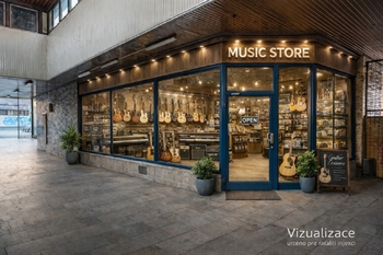 vizualizace obchodního prostoru - Pronájem obchodních prostor 220 m², Praha 4 - Chodov