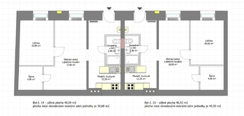Pronájem bytu 2+kk v družstevním vlastnictví 49 m², Brno