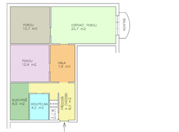 Prodej bytu 3+1 v osobním vlastnictví 73 m², České Budějovice