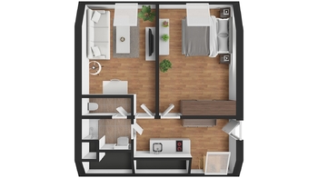 Pronájem bytu 2+1 v osobním vlastnictví 48 m², Luštěnice