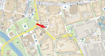 mapa - Pronájem obchodních prostor 252 m², České Budějovice