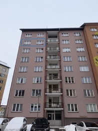 Vstup ze předího vchodu - Prodej bytu 3+1 v osobním vlastnictví 60 m², Aš