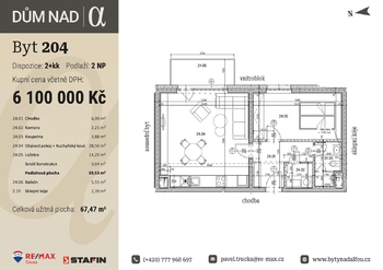 Prodej bytu 2+kk v osobním vlastnictví 67 m², Plzeň