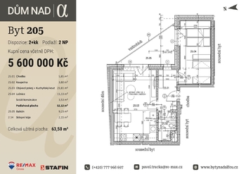 Prodej bytu 2+kk v osobním vlastnictví 64 m², Plzeň