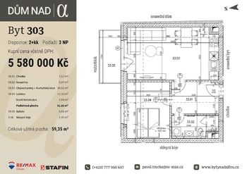 Prodej bytu 2+kk v osobním vlastnictví 59 m², Plzeň